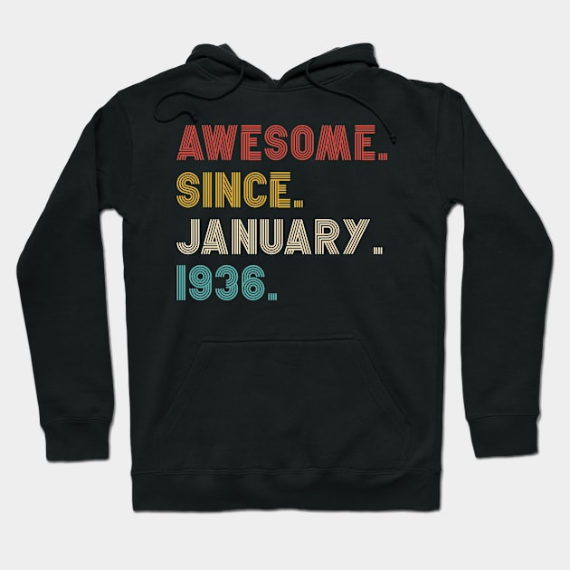 Awesome Since 1936 birthday Hoodie by mason artist